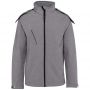 Kariban ni kapucnis softshell dzseki, Marl Grey