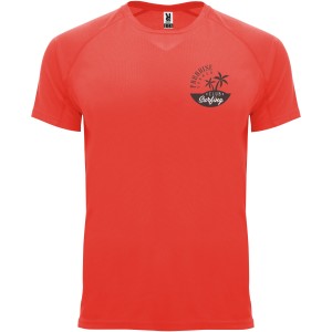 Roly Bahrain frfi sportpl, Fluor Coral (T-shirt, pl, kevertszlas, mszlas)